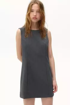 Платье из твила без рукавов H&M, серый