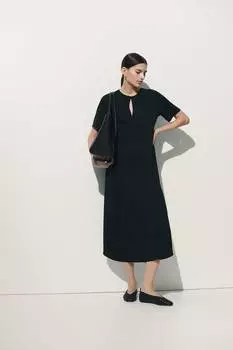 Платье из твила H&M, черный