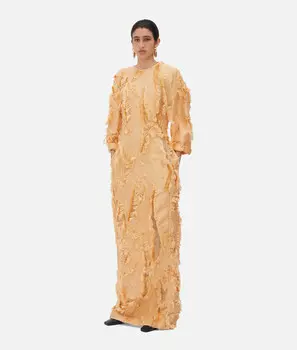Платье из вискозы fil coupe Bottega Veneta