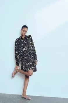 Платье из вискозы с узором H&M, мультиколор