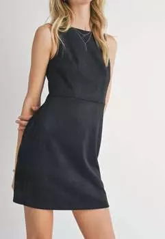 Платье из замши Tuscany черного цвета Sadie & Sage