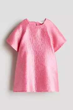 Платье из жаккардовой ткани H&M, розовый