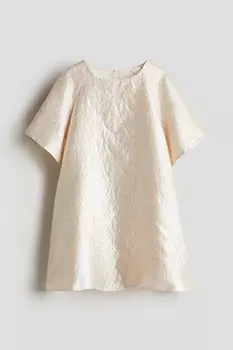Платье из жаккардовой ткани H&M, бежевый