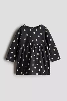 Платье из жатого джерси H&M, черный