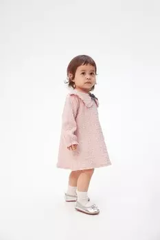 Платье из жатого джерси H&M, розовый