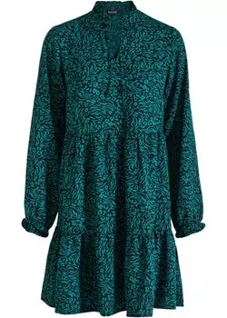 Платье из жатого кружева Bodyflirt, зеленый