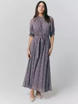 Платье из жоржета с цветочным галстуком effie на талии Ghost, разноцветный