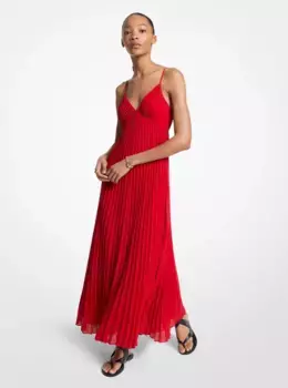 Платье из жоржета свободного кроя Michael Michael Kors, красный