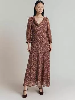 Платье из жоржета talulah Ghost, коричневый/разноцветный