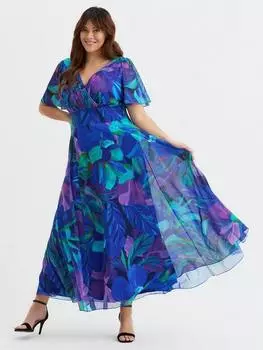 Платье изабель с цветочными листьями Scarlett & Jo, разноцветный