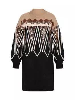 Платье IZIA, цвет beige mehrfarbig