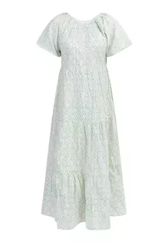 Платье IZIA Kurzarm Maxi, бирюзовый