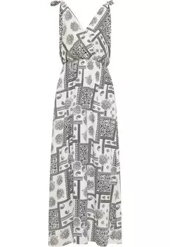 Платье IZIA Maxi, белый черный