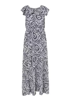 Платье IZIA Maxi Mit Print, черный