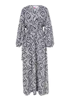 Платье IZIA Maxi Mit Print, черный