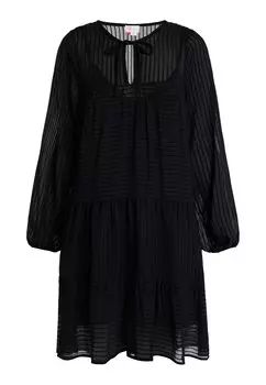 Платье IZIA Midi Im Streifendesign, черный