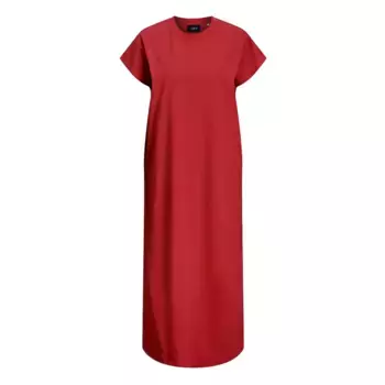 Платье Jack & Jones Astrid Boxy JJXX short sleeve midi, красный