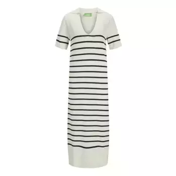 Платье Jack & Jones Layla Comfy JJXX short sleeve midi, бежевый
