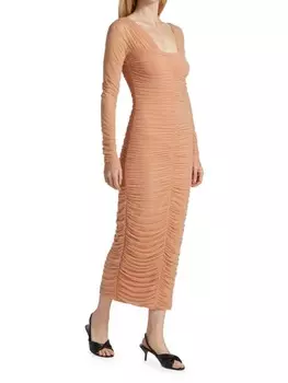 Платье Jackie A.l.c. миди из тюля, светло-розовый