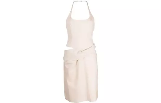 Платье Jacquemus без рукавов, светло-коричневый