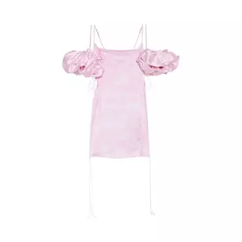 Платье Jacquemus La Mini Robe Chouchou Print Toile De Jouy Pink