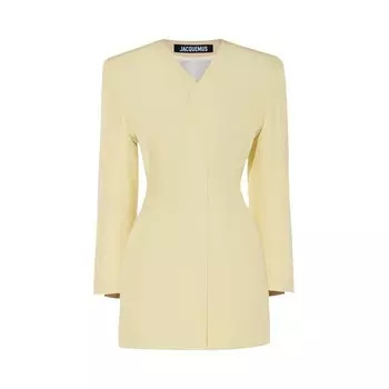 Платье Jacquemus La Robe Cubo, цвет Pale Yellow