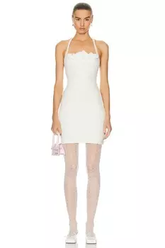 Платье Jacquemus La Robe Maille Croissant, белый