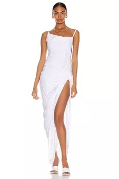 Платье Jacquemus La Robe Saudade Longue, белый