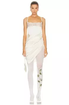 Платье Jacquemus La Saudade Brodee, белый