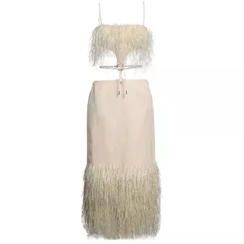 Платье Jacquemus Long, бежевый