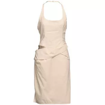 Платье Jacquemus Short, бежевый