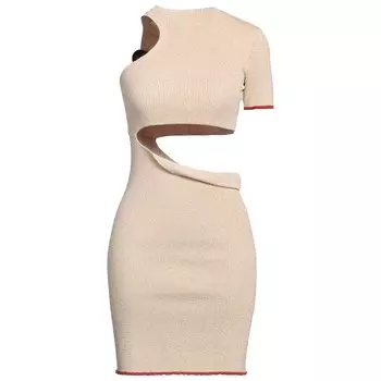 Платье Jacquemus Short, бежевый