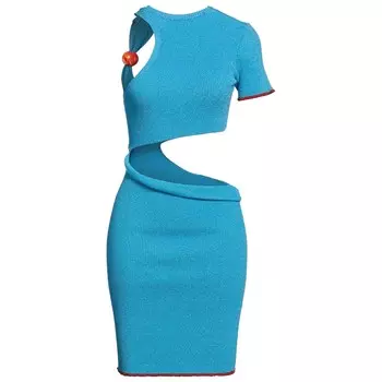 Платье Jacquemus Short, бирюзовый