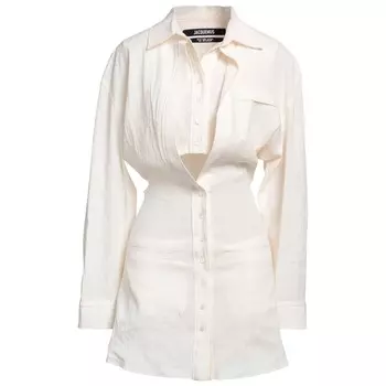 Платье Jacquemus Short, серо-кремовый