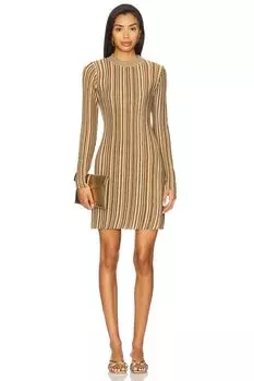 Платье "Jane" от Veronica Beard, gold & bronze