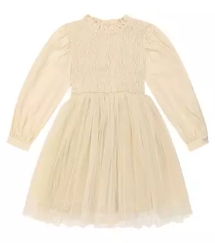 Платье Janice из льна, хлопка и шелка Donsje, розовый