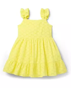 Платье Janie and Jack Girls Eyelet Dress, желтый