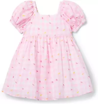 Платье Janie and Jack Girls Pink Gingham Dress, розовый