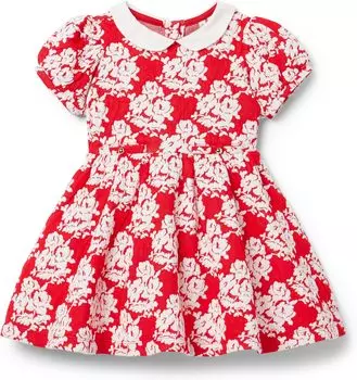 Платье Janie and Jack Jaquard Collared Dress, красный