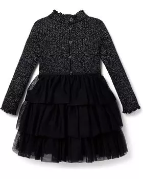 Платье Janie and Jack Metallic Dress, черный