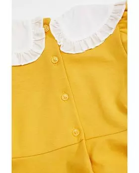 Платье Janie and Jack Ponte Collar Dress, желтый