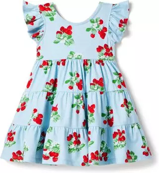 Платье Janie and Jack Strawberry Dress, синий