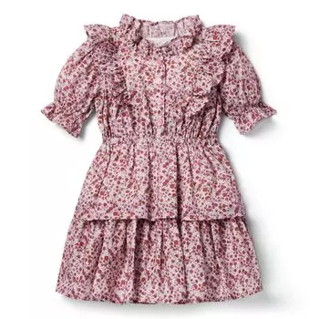 Платье Janie and Jack Tiered Dress, розовый