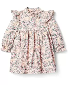 Платье Janie and Jack Unicorn Print Dress, розовый