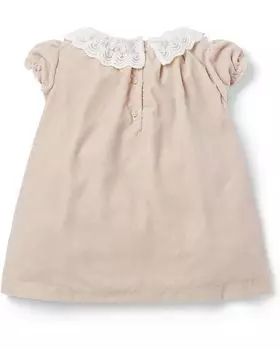 Платье Janie and Jack Velvet Lace Collar Dress, кремовый