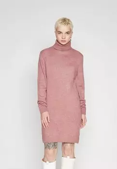 Платье JDY JDYLIBBYROLL NECK DRESS, деталь ностальгической розы/меланж