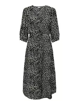 Платье JDY JDYTROYA, черный/белый