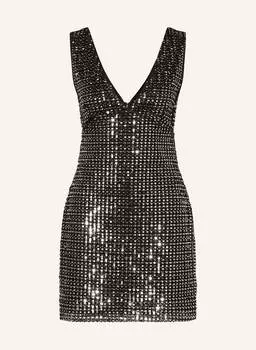 Платье Эллен с пайетками и драгоценными камнями Malina, синий