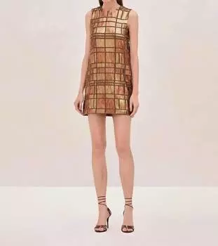 Платье Эмани в бронзе ALEXIS, цвет bronze