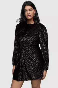 Платье JEMIMA LEP DRESS AllSaints, черный